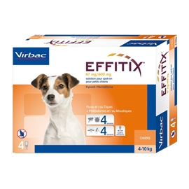 Effitix Spot on Antiparasitários e Mosquitos para Cães - 40 a 60 Kgs - HE1003807