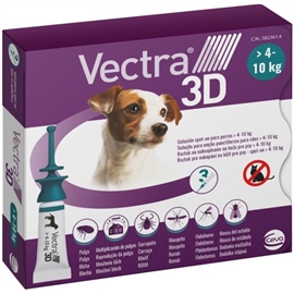 Vectra 3D Pipetas Antiparasitárias para Cães - 3 Pipetas - + 40 Kgs - HE1003330