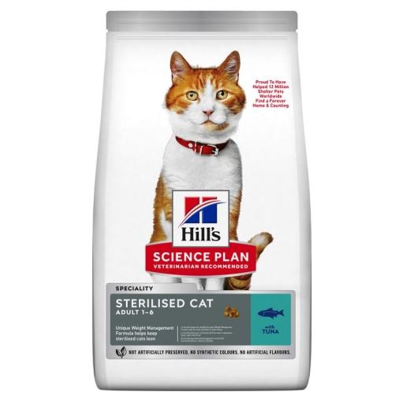 Hill's Science Plan Sterilised Young Adult Cat com Atum - 0.300 Grs - 052742933900