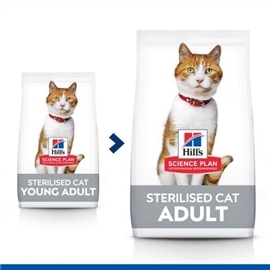 Hill's Science Plan Sterilised Young Adult Cat com Atum - 0.300 Grs #3 - 052742933900