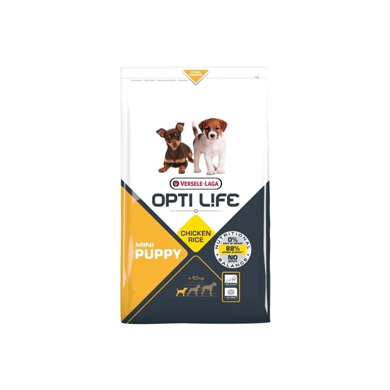 Versele-Laga Opti Life Opti Life Cão Puppy Mini - Frango e arroz - 7,5 kgs - VL431157