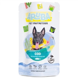 Aruba Alimento para cão - Bacalhau, trigo sarraceno e couve - 100 Grs - NGADP007