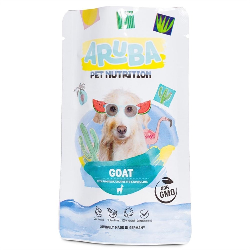 Aruba Alimento para cão - Cabra, abóbora e curgete - 100 Grs - NGADP005