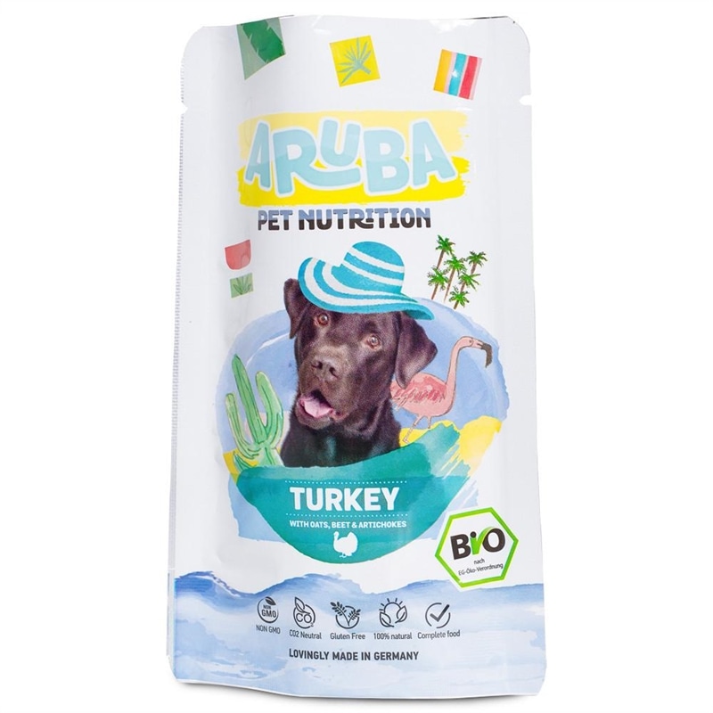 Aruba Alimento para cão - Peru com aveia e beterraba - 100 Grs - NGADP001
