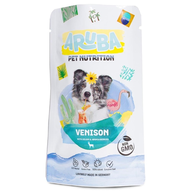 Aruba Alimento para cão - Veado, aipo e bagas de arónia - 100 Grs - NGADP006