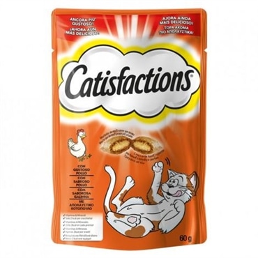 Catisfactions  Snacks para gatos - Frango