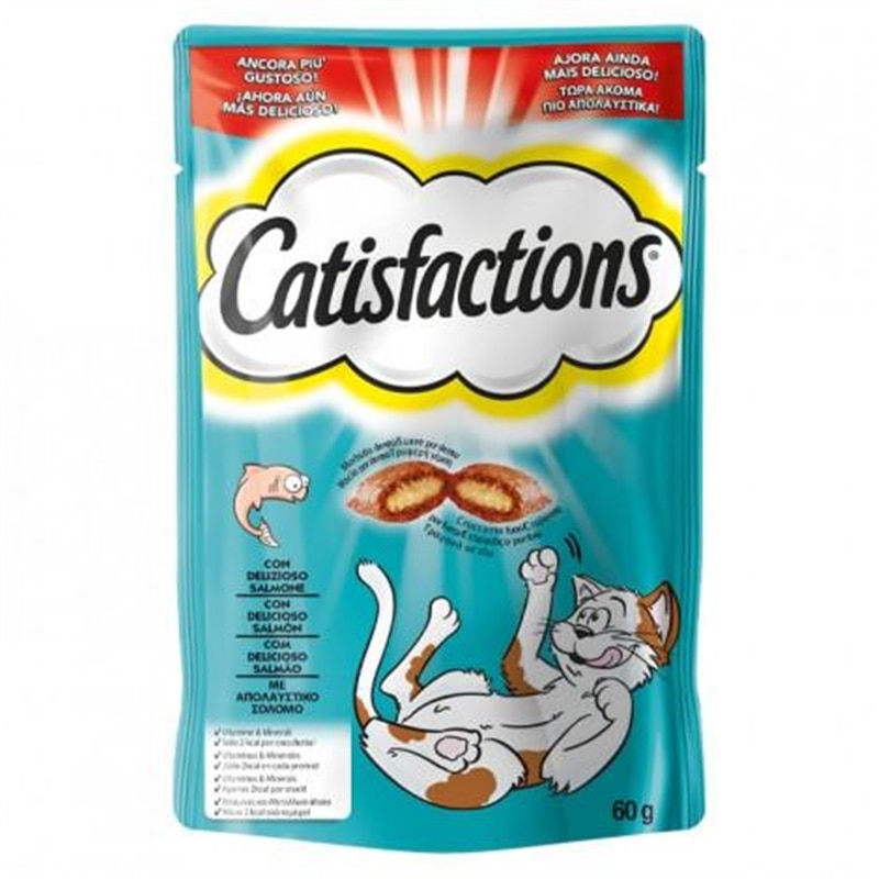 Catisfactions  Snacks para gatos - Salmão - 60 Grs - MR260311