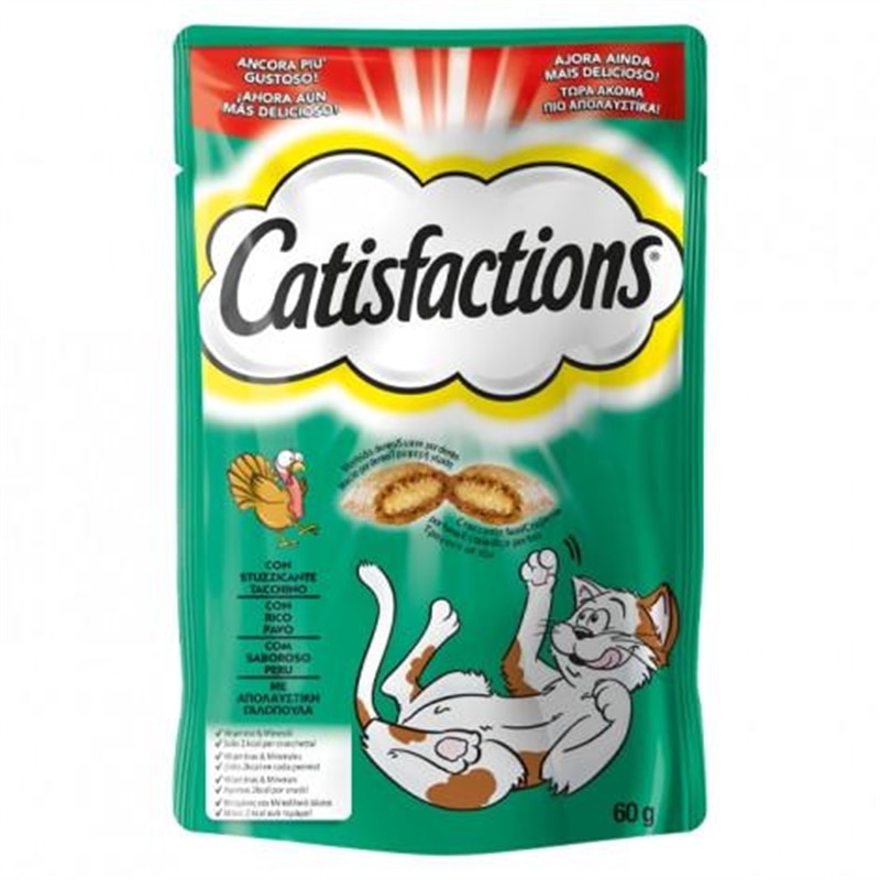 Catisfactions  Snacks para gatos - Peru - 60 Grs - MR358075