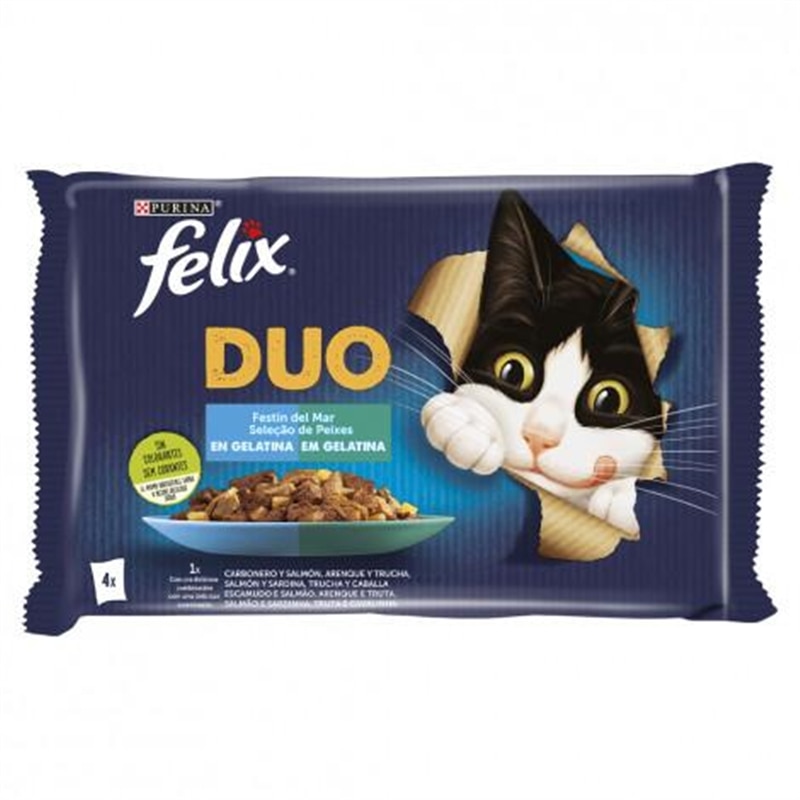Felix Felix Duo - Seleção de peixes em gelatina -  Pack 4x85 Grs - NE12480078