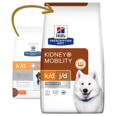 Hill's PD Kidney + Mobility k/d j/d - Ração seca para cão com problemas renais e de mobilidade