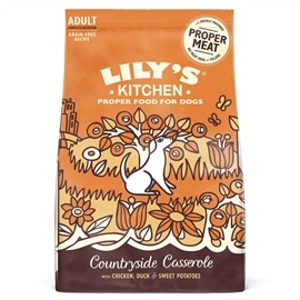 Lily's Kitchen Lily's Kitchen Countryside Casserole - Ração seca para cão adulto - Frango, pato e batata doce - 25 Kgs - LK01-D