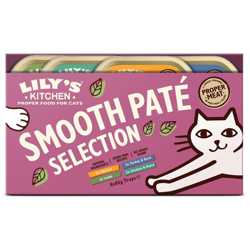 Lily's Kitchen Lily's Kitchen Smooth Paté - Alimento em patê para gato adulto - Salmão, frango e camarão - 85 grs - LK12-CCS02