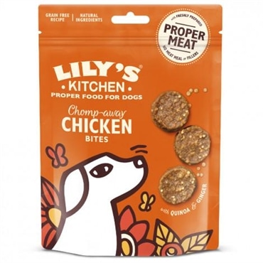 Lily's Kitchen Snacks Chomp-away Chicken Bites para cães - Lily's Kitchen - Rodelas de frango