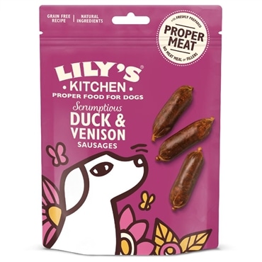 Lily's Kitchen Snacks Scrumptious Duck & Venision Sausages - Salsichas de pato e veado - Lily's Kitchen