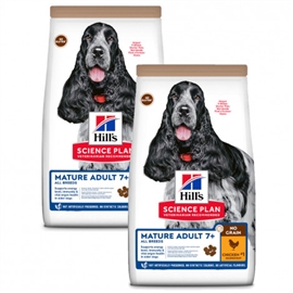Hill's No Grain Mature 7+ - Ração seca sem cereais para cão com mais de 7 anos - Frango - 14 Kgs - CE605382