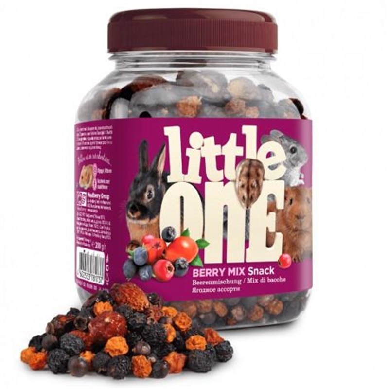 Little One Snacks de bagas desidratadas para roedores - Little One - 200 Grs - PF32060