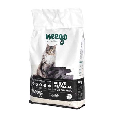 Areia para Gato Aglomerante Bentonite Natural Active Charcoal