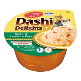 DASHI DELIGHTS CAT RECEITA DE FRANGO COM FLOCOS DE BONITO - 70 Grs - ACINC50-EU867