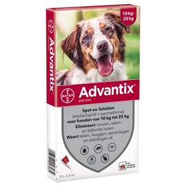 ADVANTIX CÃO - 1 PIPETA - ATÉ 4 KGS - 676