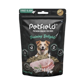 Petfield Training Delights Turkey & Ham - 150 Grs - GEPETFLD-S5004