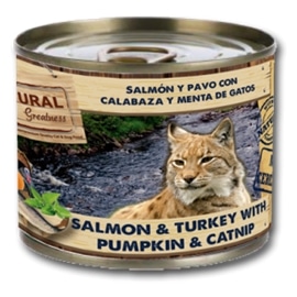 Natural Greatness Pack 6 Comida úmida de salmão, peru, abóbora e hortelã para gatos - GENGWC-UP-5