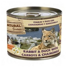Natural Greatness Pack 6 Comida húmida de coelho, pato, cenoura e pêssego para gatos - GENGWC-UP-4