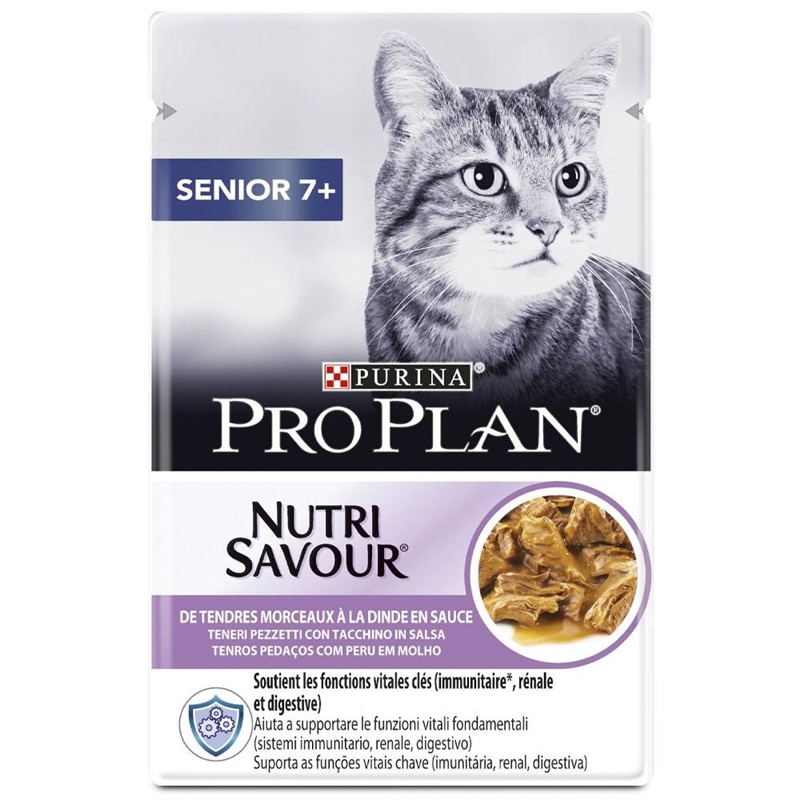 Pro Plan Nutrisavour Sterilised 7+ - Alimento em patê para gato sénior esterilizado - Peru - 85 Grs - NE12424510