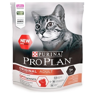 Pro Plan Original Optisenses - Ração seca para gato adulto para suporte dos sentidos vitais - Salmão