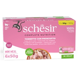 Schesir - Nutrição Completa para Gatos Adultos  ATUM/PRESUNTO - 50 Grs - HE1958791