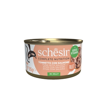 Schesir - Nutrição Completa para Gatos Adultos  ATUM/SALMAO
