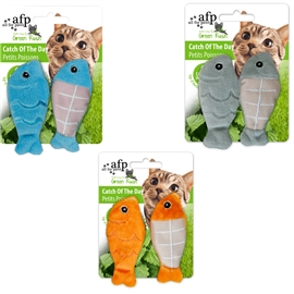 ALL FOR PAWS BRINQUEDO GATO GREEN RUSH CATCH OF THE DAY 6GR CATNIP - PRAFP2091