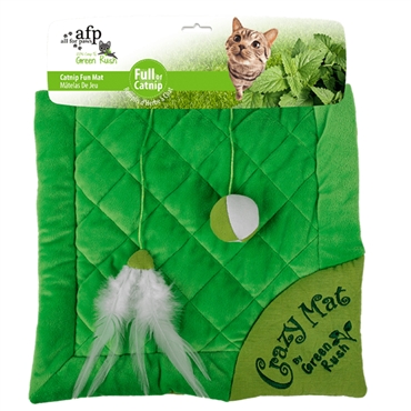 ALL FOR PAWS MANTA GATO GREEN RUSH - CRAZY 60 GR CATNIP 36.5CM