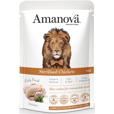 AmaNova P10 Pouch Cat Sterilised Chicken