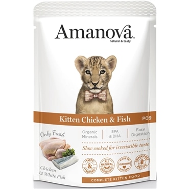 Amanova Pouch Cat Kitten Chicken & Fish