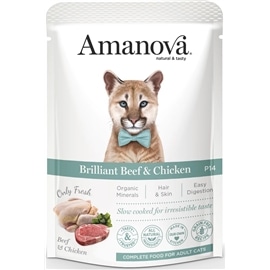 Amanova Pouch Cat Beef & Chicken - 85 Grs - AMZAMU06VP8A
