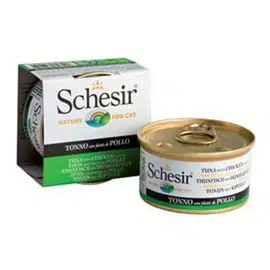 Schesir Pack 14 Cat Atum e Frango em gelatina natural - HE1958003