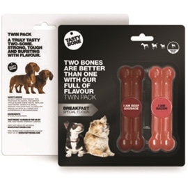 Tastybone Pequeno cão duo ossos para cães - Small - GETOY-TB-006-04