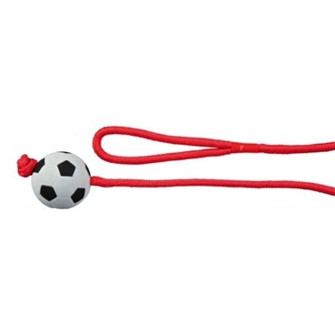 Trixie Bola Futebol em Borracha com Corda Multicolorida