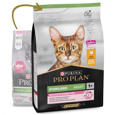 PRO PLAN Gato STERILISED Delicate Frango