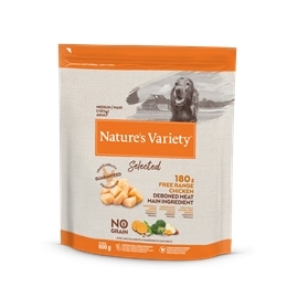 Natures Variety Selected Cão No Grain Medium Adult FRANGO CAMPO - 0,6 kgs - AFF928091