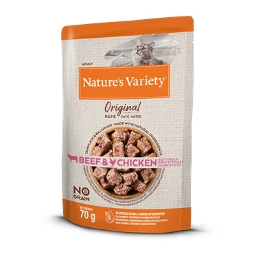 Natures Variety Original Gato No Grain WET VACA & FRANGO PAT