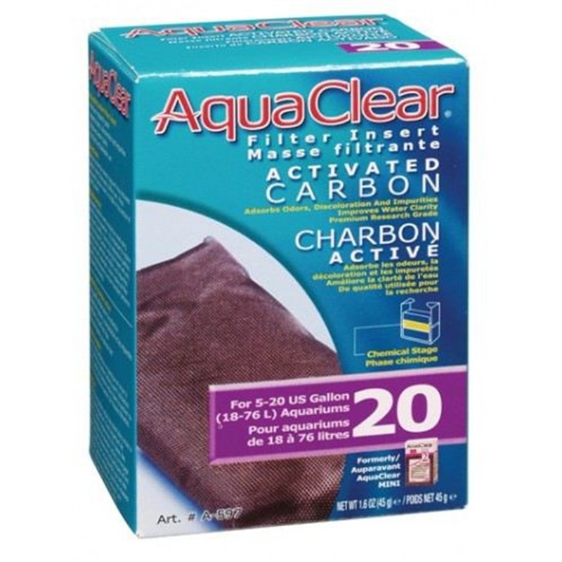 Aquaclear 20 Carga Carvão Mini - AGRI0261827
