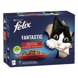 Felix Fantastic Multipack de Carnes em gelatina - 12*85 Grs - NE12480836