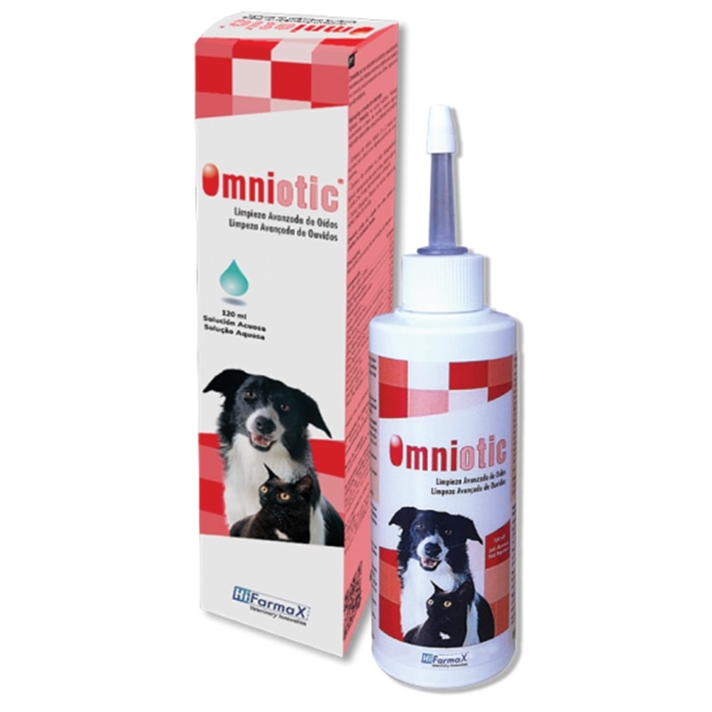 Hifarmax Omniotic Limpeza de Ouvidos cães e gatos - 120 ml - 3785
