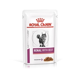 Royal Canin Renal with beef - finas fatias em molho - 85 Grs - 9003579000489