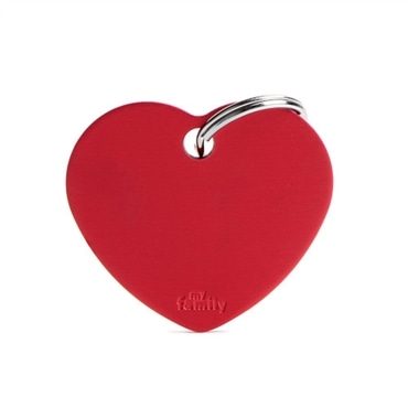 Chapa de identificação BIG HEART ALUMINUM RED