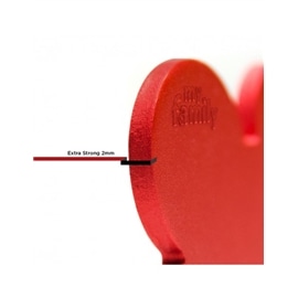 Chapa de identificação BIG HEART ALUMINUM RED - MFMFB30