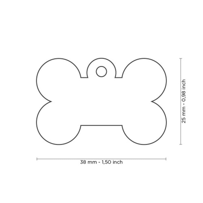 Chapa de identificação BIG BONE ALUMINUM PURPLE #1 - MFMFB46
