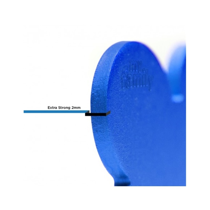 Chapa de identificação SMALL ROUND ALUMINUM BLUE #2 - MFMFB13