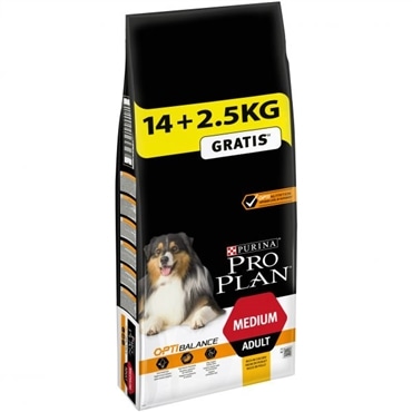 Pro Plan Optibalance Medium Frango 14 Kgs+2,5 Kgs Grátis